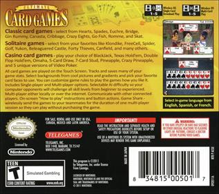 Ultimate Card Games - Box - Back Image