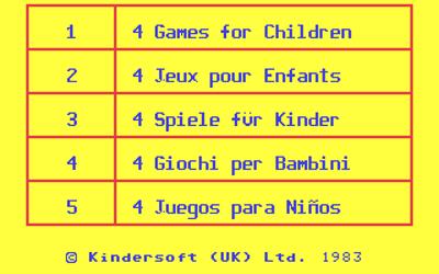 4 Games for Children - Screenshot - Game Title Image