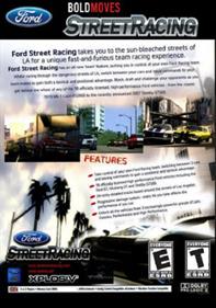 Ford Bold Moves Street Racing - Box - Back Image