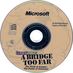 Close Combat: A Bridge Too Far - Disc Image