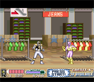 Mighty Morphin Power Rangers: The Movie - Screenshot - Gameplay Image