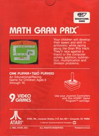 Math Gran Prix - Box - Back Image