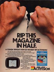 Ice Hockey - Advertisement Flyer - Front Image