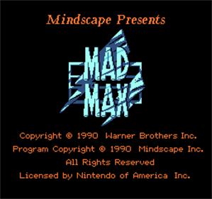 Mad Max - Screenshot - Game Title Image