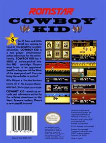 Cowboy Kid - Box - Back Image