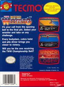 Tecmo World Wrestling - Box - Back Image