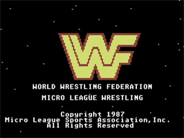 MicroLeague Wrestling - Screenshot - Game Title Image