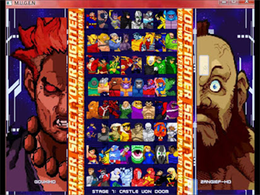 DC vs Capcom vs Marvel - Screenshot - Game Select