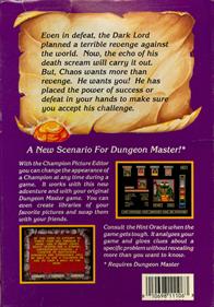 Dungeon Master: Chaos Strikes Back: Expansion Set #1 - Box - Back Image