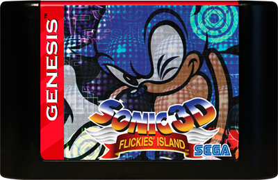 Sonic 3D Blast - Fanart - Cart - Front Image