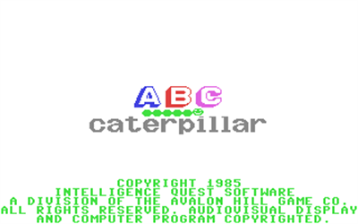ABC Caterpillar - Screenshot - Game Title Image