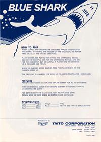 Blue Shark - Advertisement Flyer - Back Image