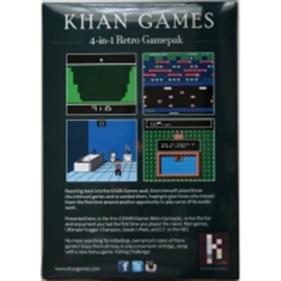 KHAN Games 4-in-1 Retro Gamepak - Box - Back Image