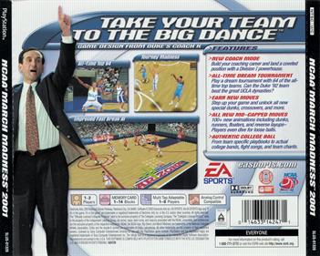 NCAA March Madness 2001 - Box - Back Image
