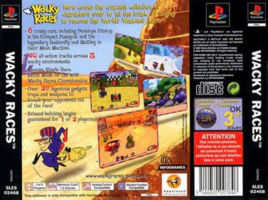 Wacky Races - Box - Back Image