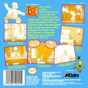 The Simpsons: Bart & the Beanstalk - Box - Back Image