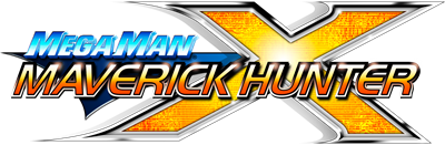 Mega Man Maverick Hunter X - Clear Logo Image