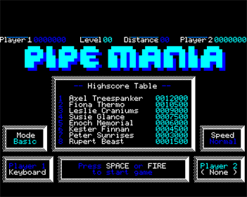 Pipe Mania - Screenshot - Game Select Image