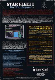 Star Fleet I: The War Begins! - Box - Back Image