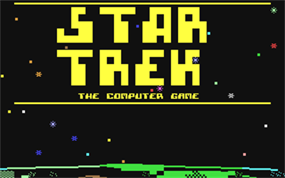 Star Trek: The Computer Game - Screenshot - Game Title Image