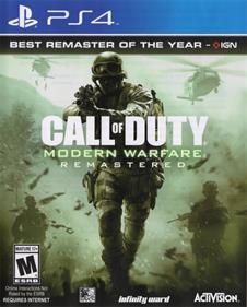 Call of Duty: Modern Warfare Remastered - Box - Front Image