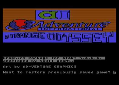 Scott Adams' Graphic Adventure #6: Strange Odyssey - Screenshot - Game Title Image