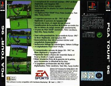 PGA Tour 96 - Box - Back Image