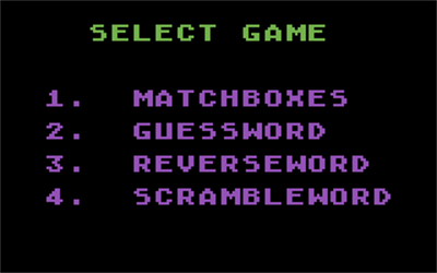 Matchboxes - Screenshot - Game Select Image
