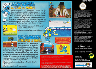 The Smurfs Travel the World - Box - Back Image