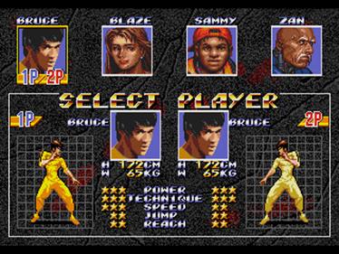 Bare Knuckle III: The Game of Death II - Screenshot - Game Select Image