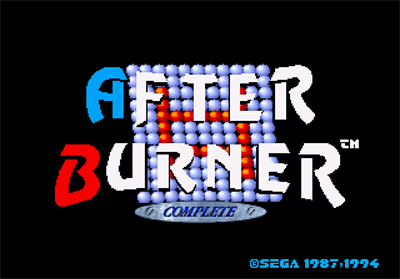 After Burner - Screenshot - Game Title Image