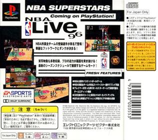 NBA Live 96 - Box - Back Image