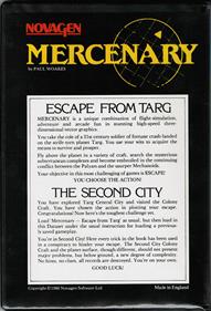 Mercenary: Compendium Edition - Box - Back Image