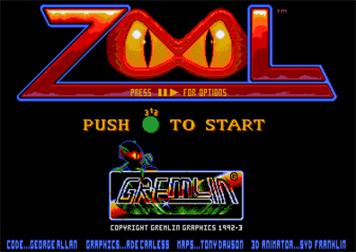 Zool: Ninja of the 'Nth' Dimension - Screenshot - Game Title Image