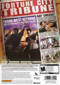 Dead Rising 2: Off the Record - Box - Back Image
