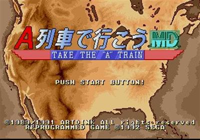 A Ressha de Ikou MD - Screenshot - Game Title Image