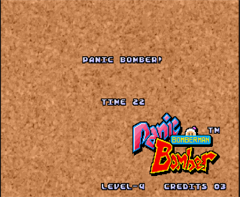 Bomberman: Panic Bomber - Screenshot - Game Title Image