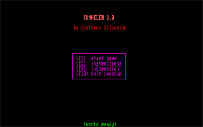 Tunneler - Screenshot - Game Title Image