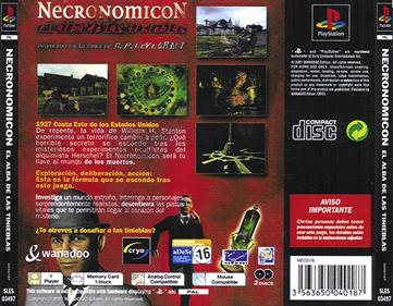 Necronomicon: The Dawning of Darkness - Box - Back Image