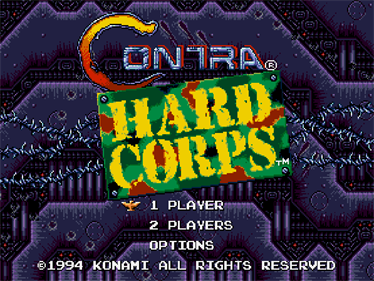 Contra: Hard Corps - Screenshot - Game Title Image