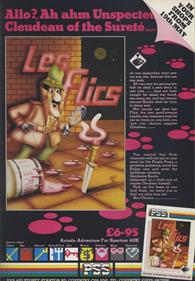 Les Flics - Advertisement Flyer - Front Image