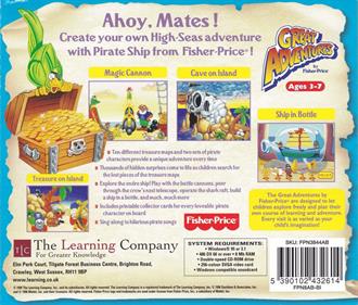 Fisher-Price Great Adventures: Pirate Ship - Box - Back Image