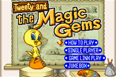 Tweety & The Magic Gems - Screenshot - Game Title Image