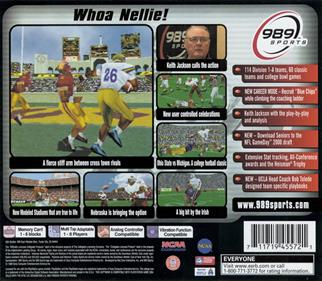 NCAA GameBreaker 2000 - Box - Back Image