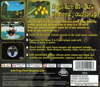 Hogs of War - Box - Back Image