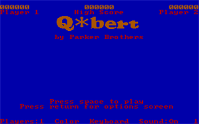 Q*bert - Screenshot - Game Title Image