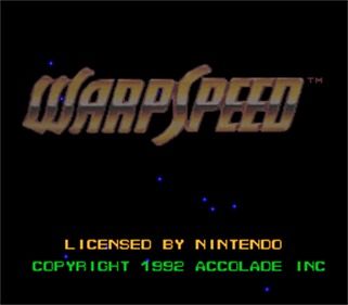 WarpSpeed - Screenshot - Game Title Image