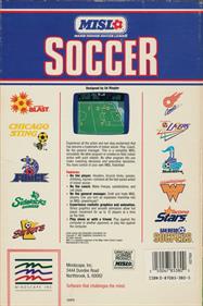 MISL: Major Indoor Soccer League - Box - Back Image