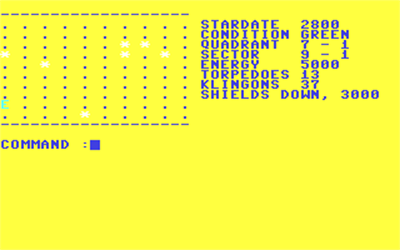 Star Trek (Duckworth Home Computing) - Screenshot - Gameplay Image