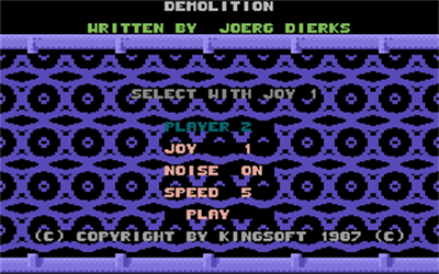 Demolition - Screenshot - Game Title Image